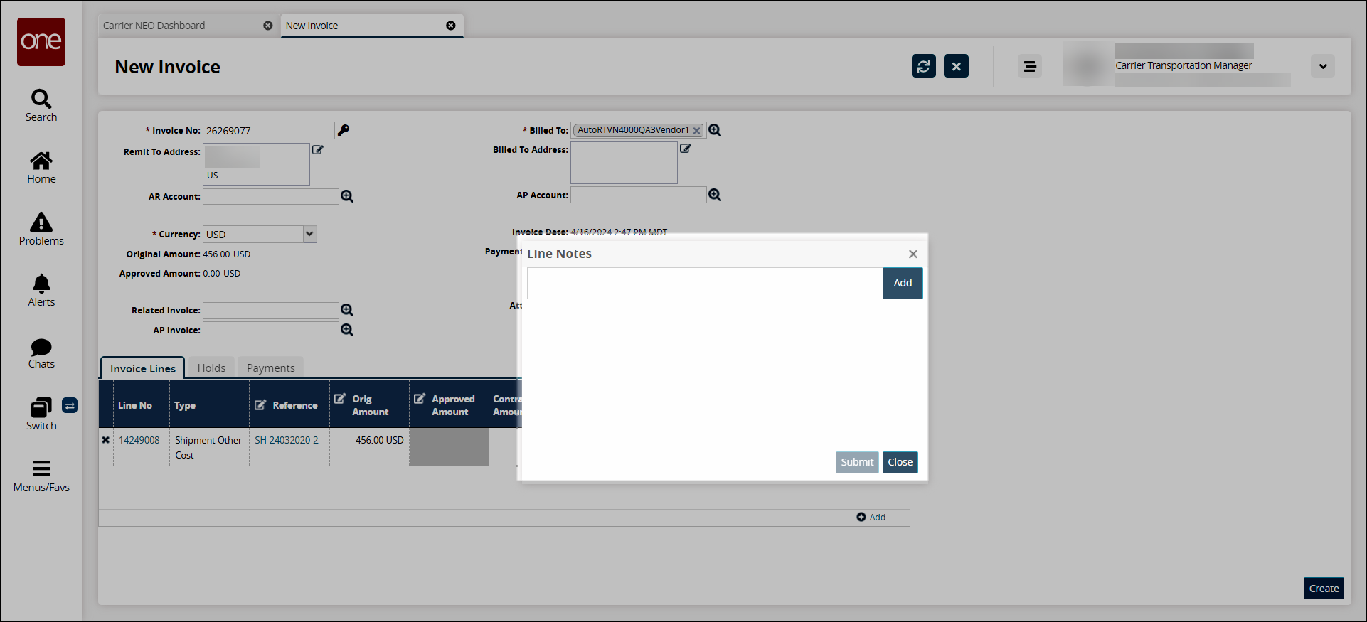 NewInvoice_3-9_CarrierTransportationManager_InvoiceLineNotes_20240416.png