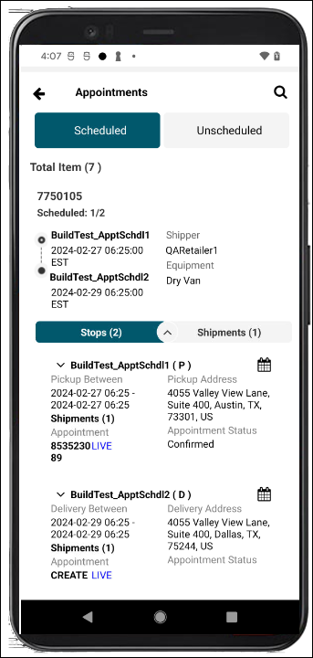 GLGMobileApp_Appointments_3-8-2_CarrierMgr_StopDetailsConfirmedAppt_20240226.png